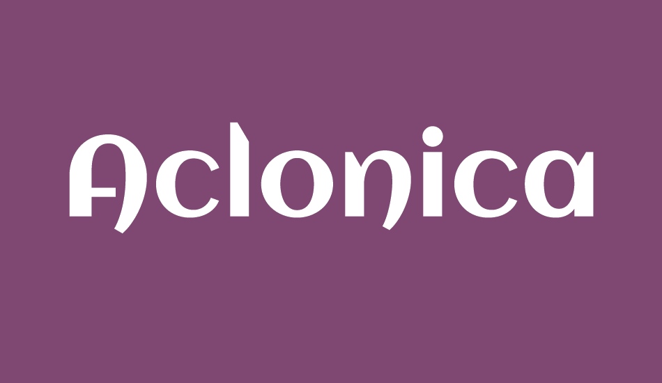 aclonica font big