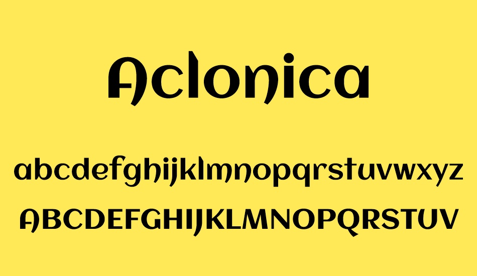 aclonica font