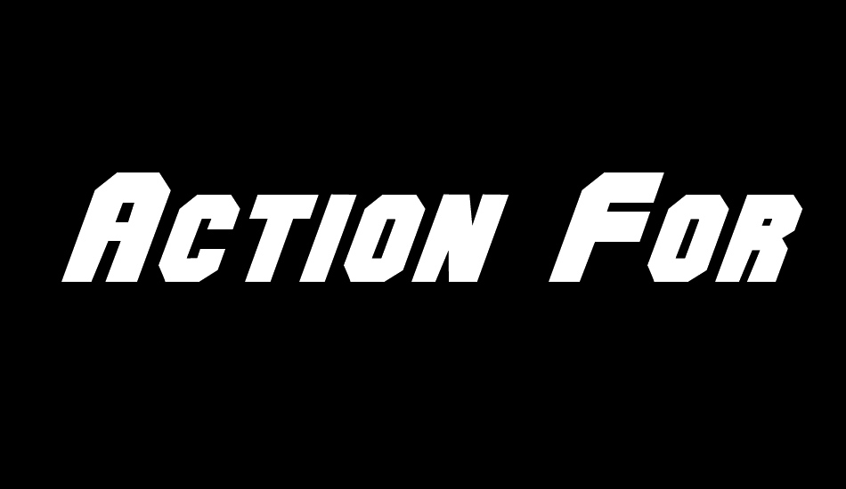 action-force font big