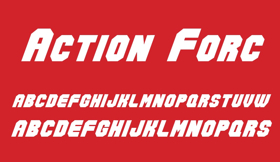action-force font