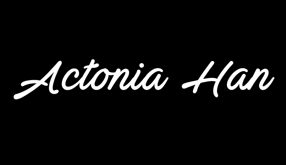 actonia-hand-personal-use font big