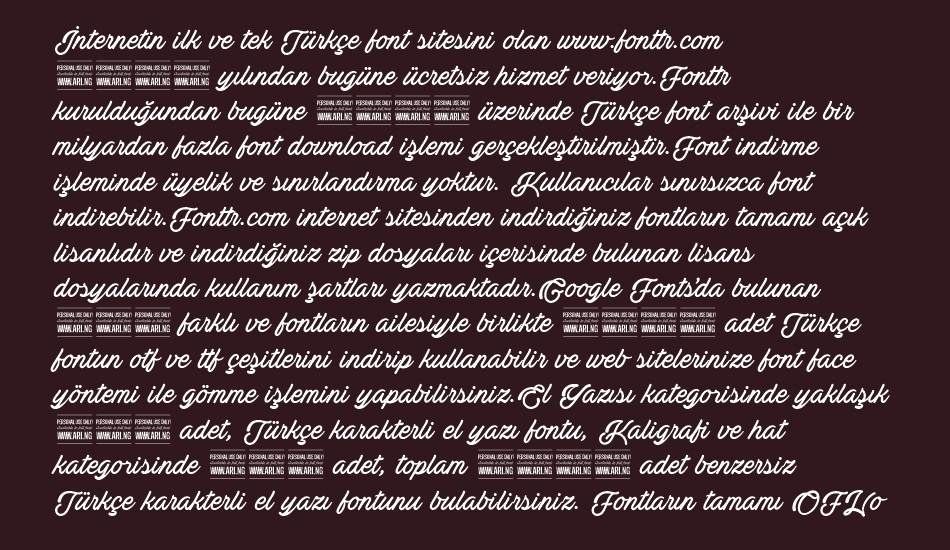 actonia-personal-use font 1