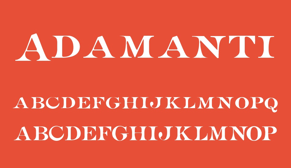 adamantine font