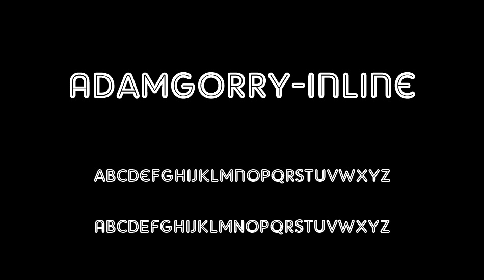 adamgorry-ınline font