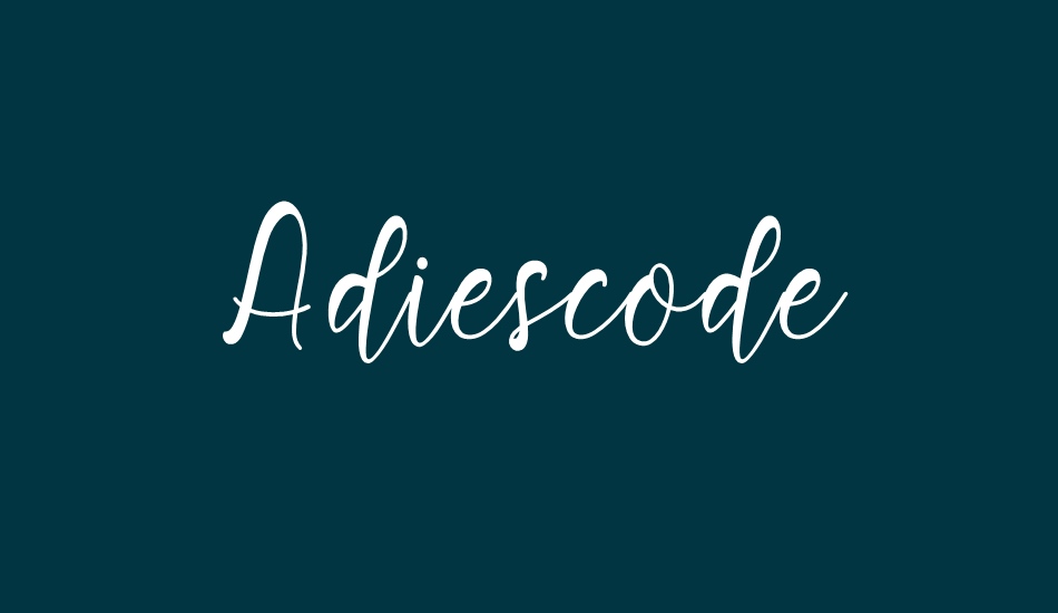 adiescode font big