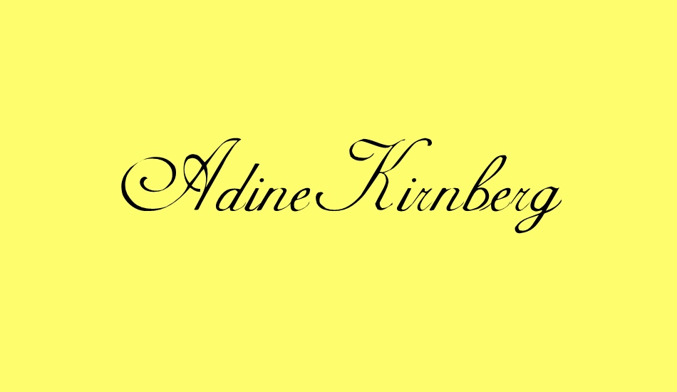 adinekirnberg font big