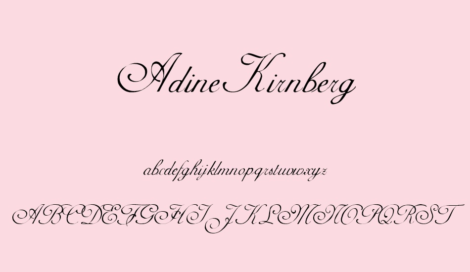 adinekirnberg font