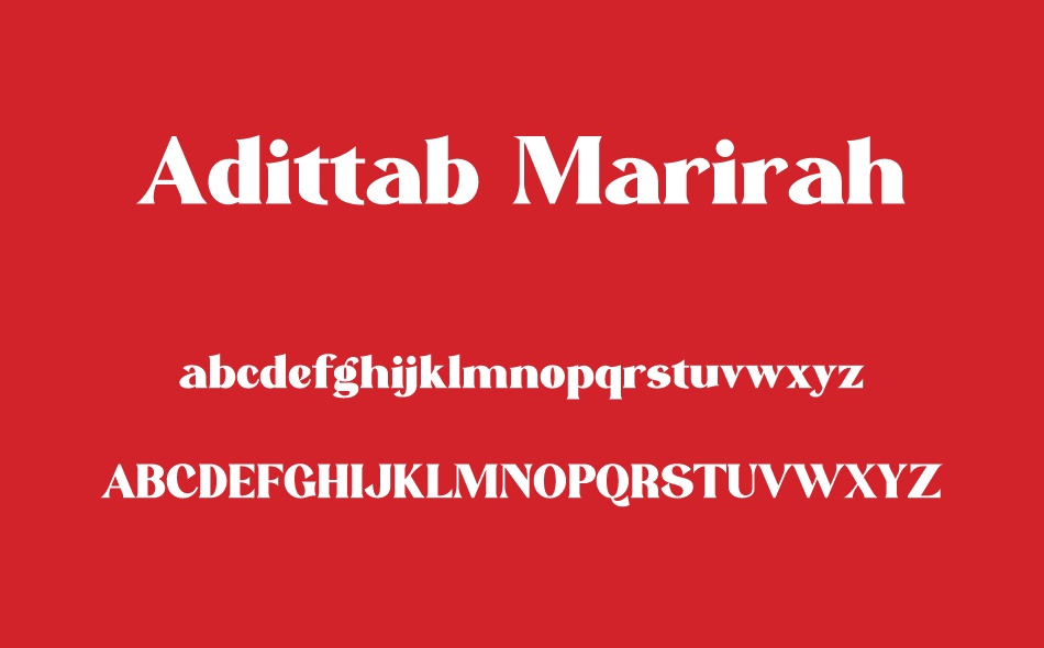 Adittab Marirah font