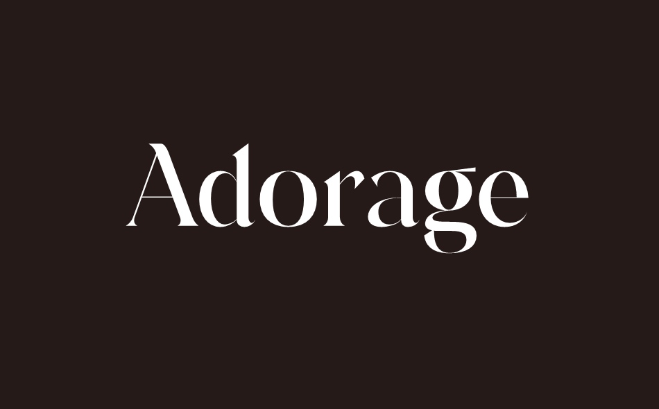 Adorage font big