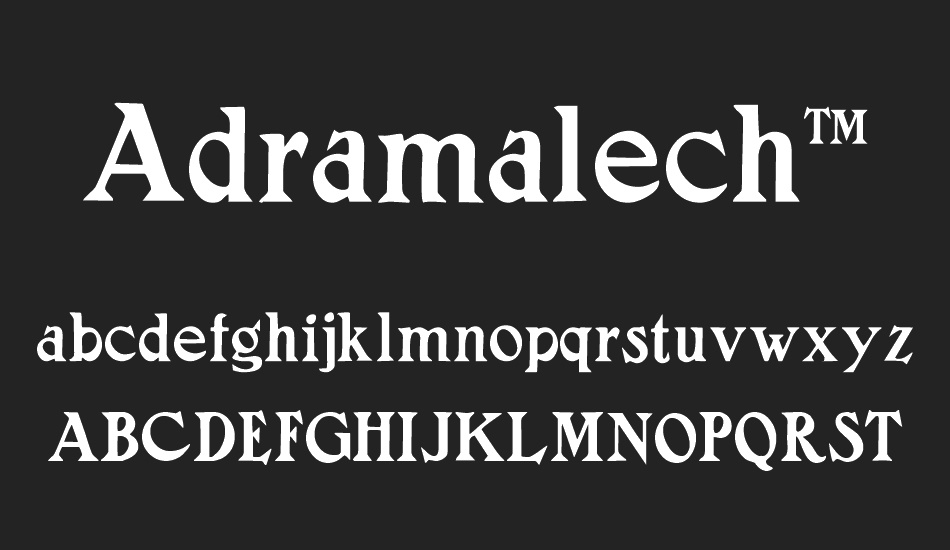 adramalech™ font