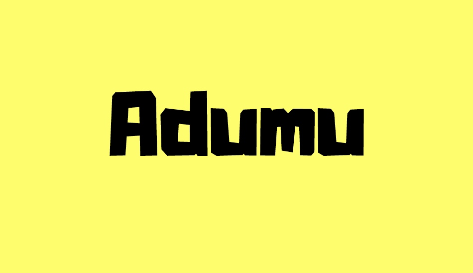 adumu font big