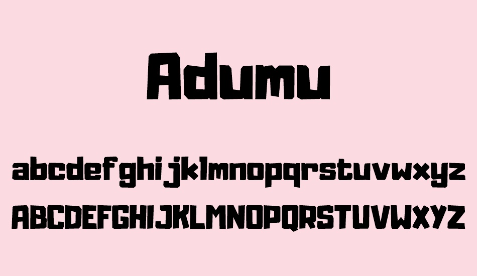 adumu font