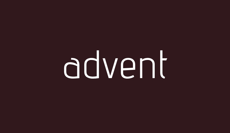 advent font big