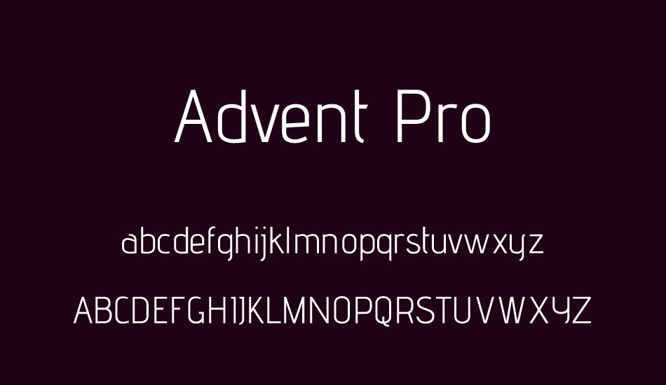 advent-pro font