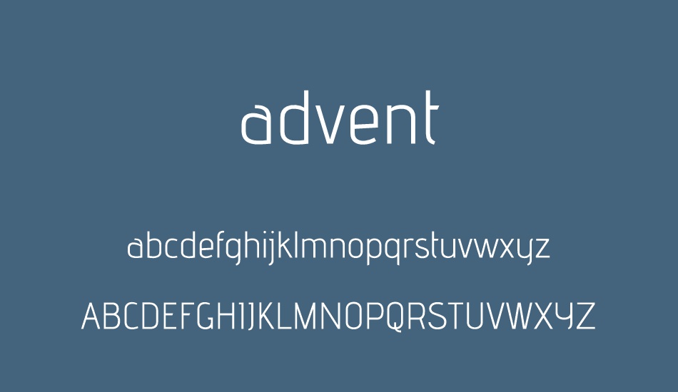 advent font