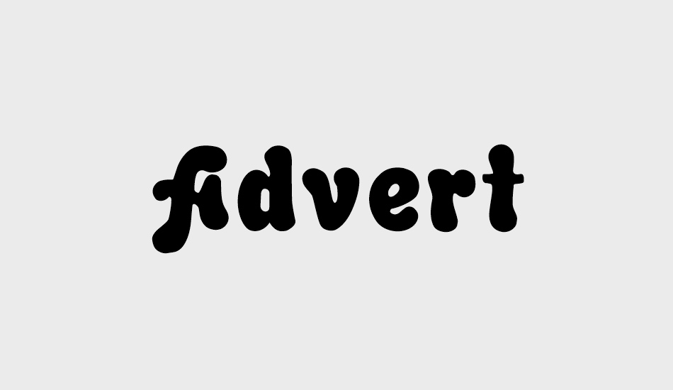 advert font big