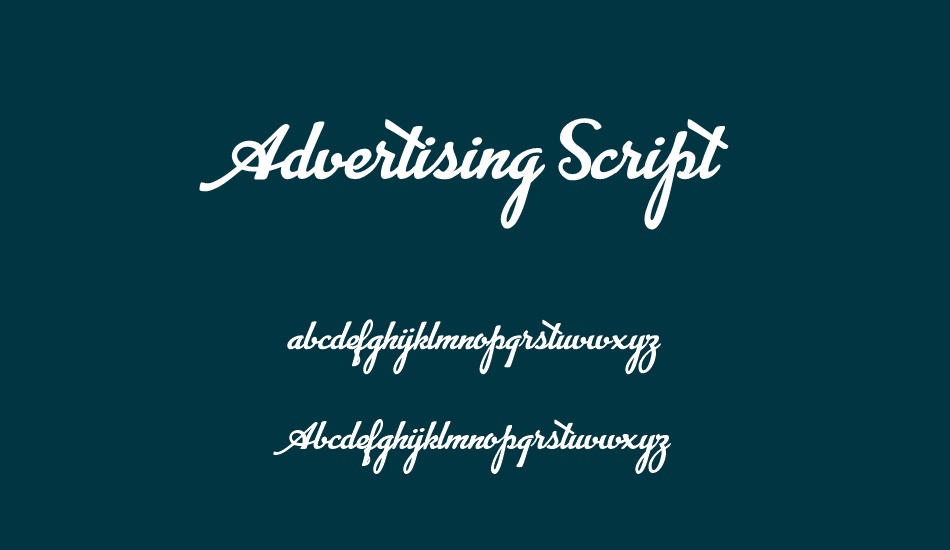 advertising-script font