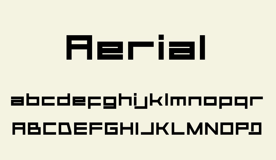 aerial font