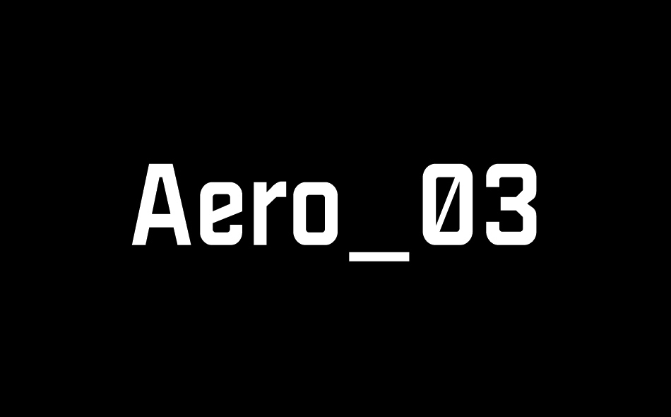 Aero 03 font big