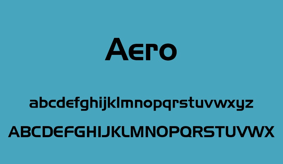 aero font