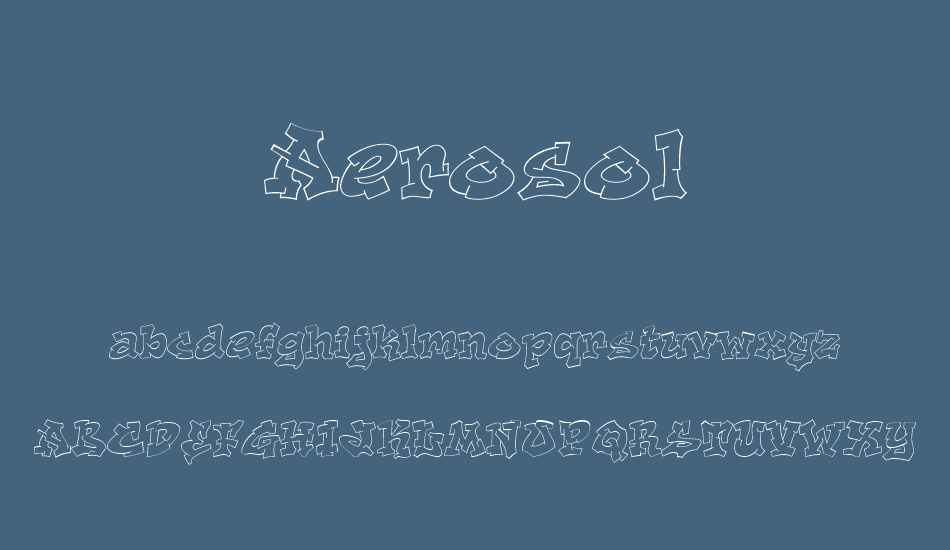 aerosol font