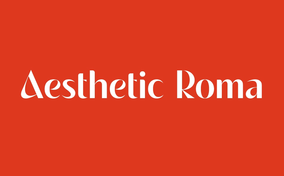 Aesthetic Romance font big