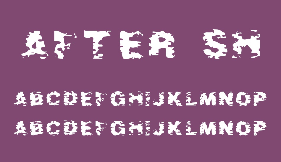 after-shok font