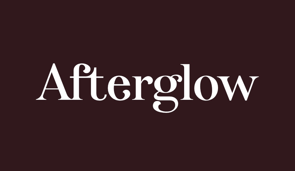 afterglow font big