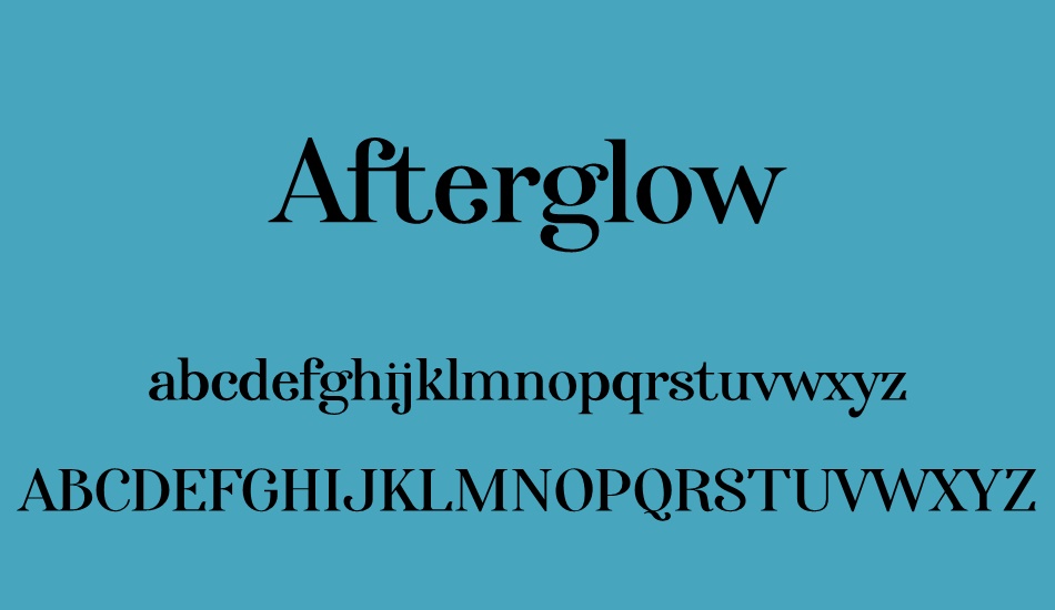 afterglow font