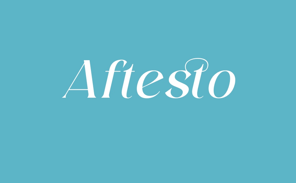 Aftesto font big