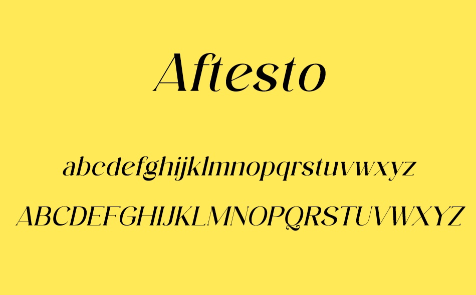 Aftesto font