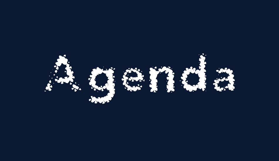 agenda font big