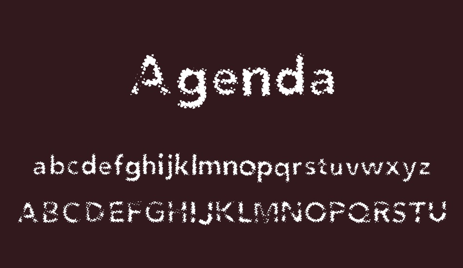 agenda font