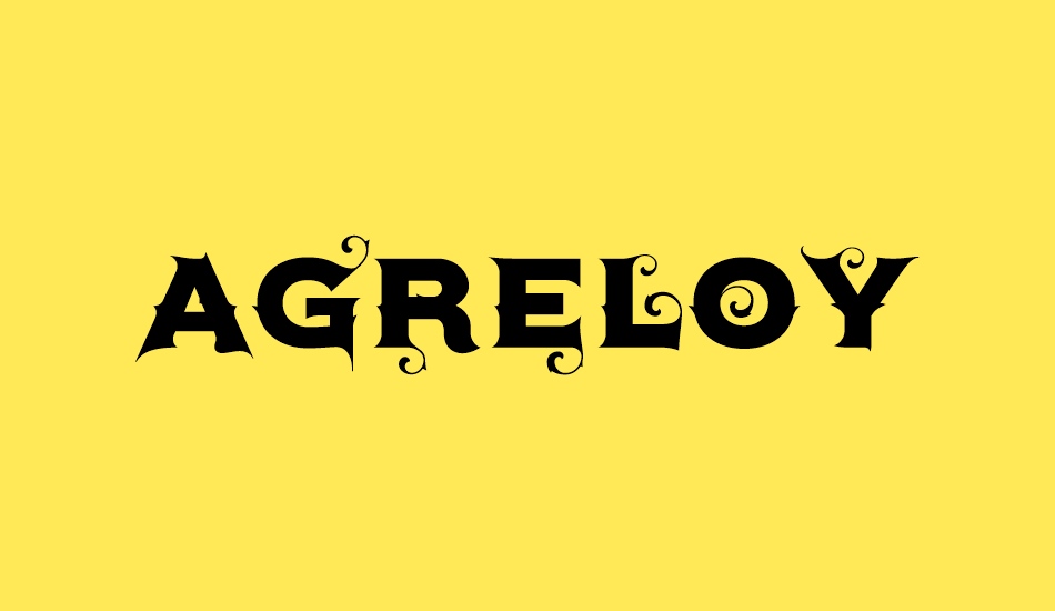 agreloy font big