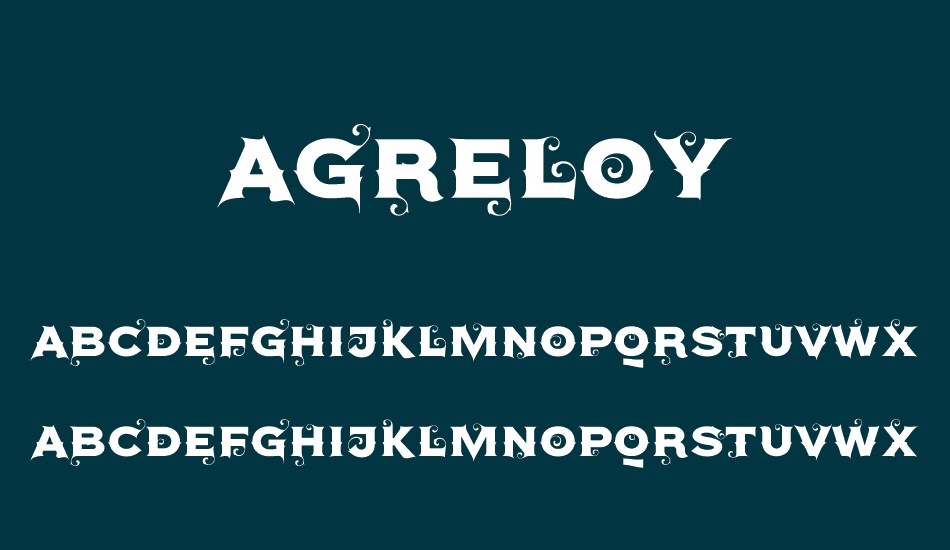 agreloy font