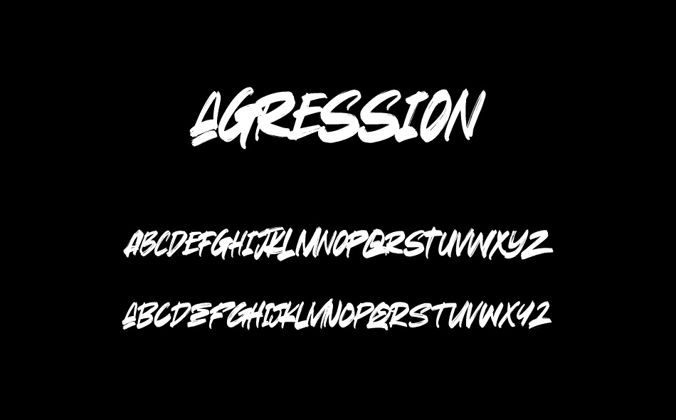 Agression font