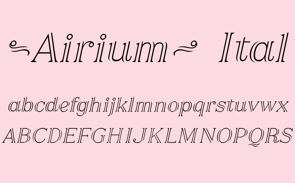 Airium font