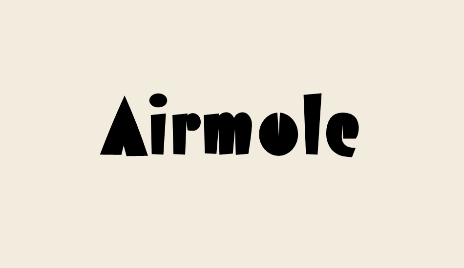 airmole font big