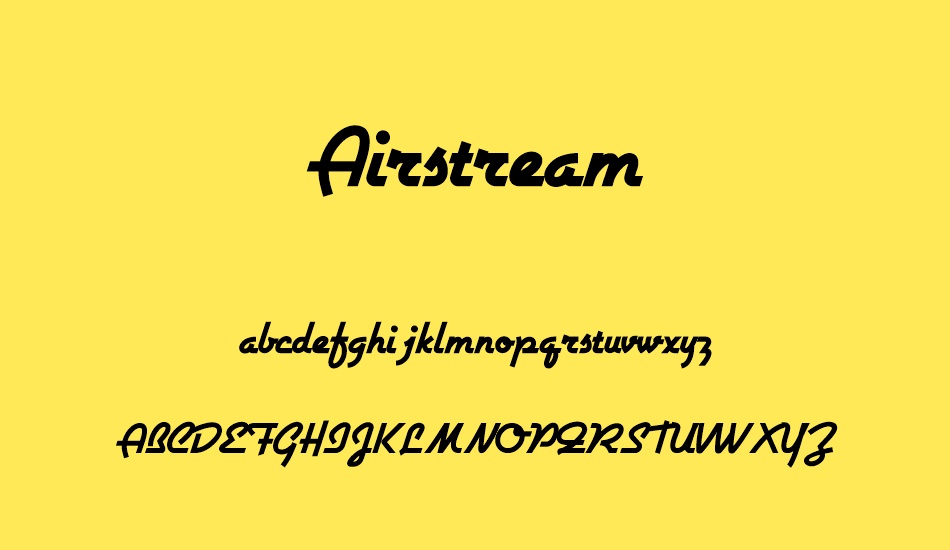 airstream font