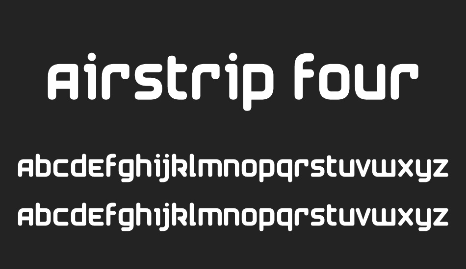 airstrip-four font