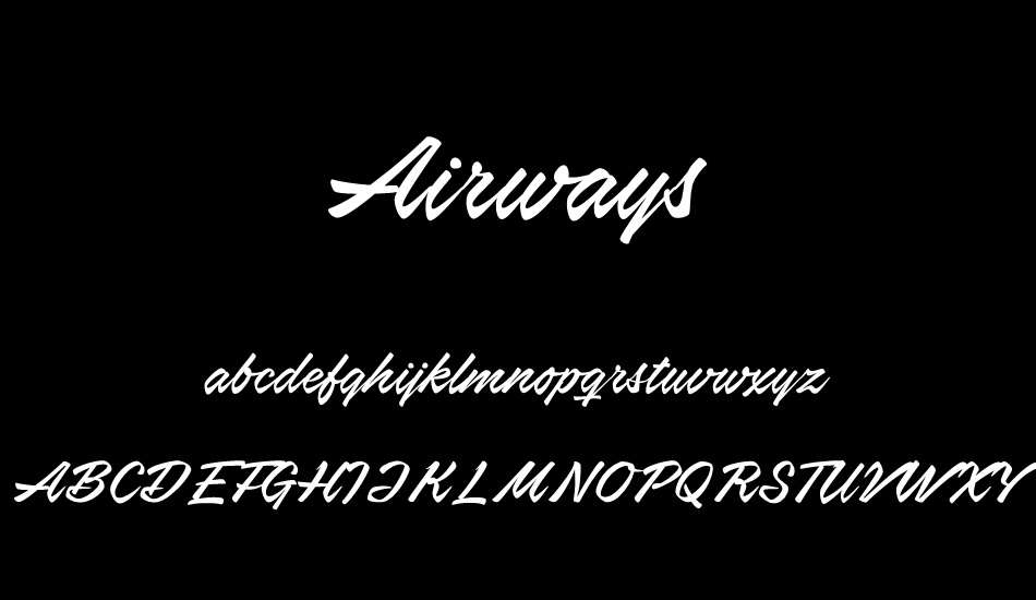 airways-personal-use-only font