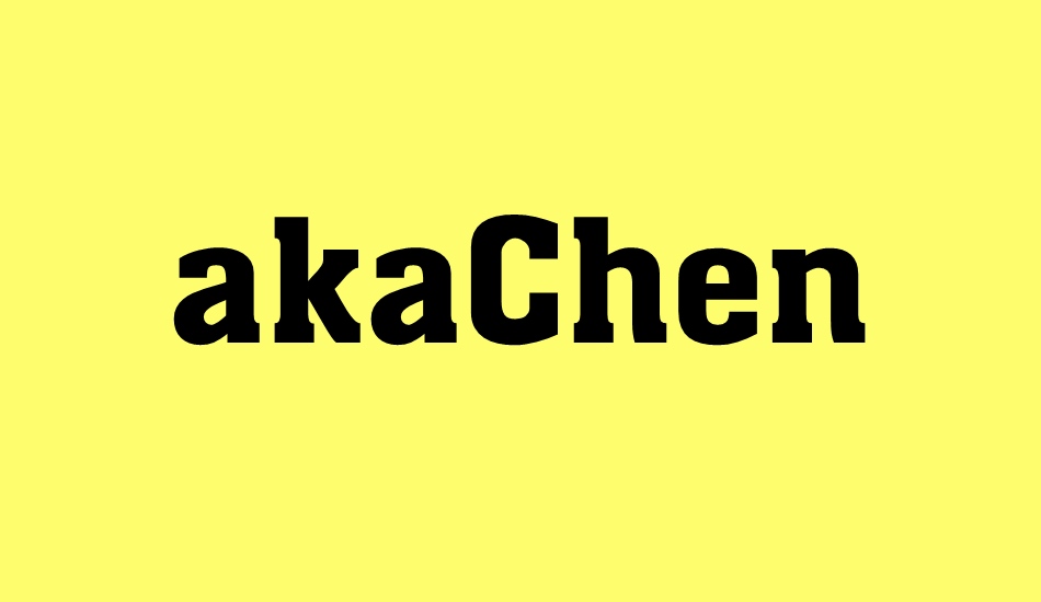 akachen font big