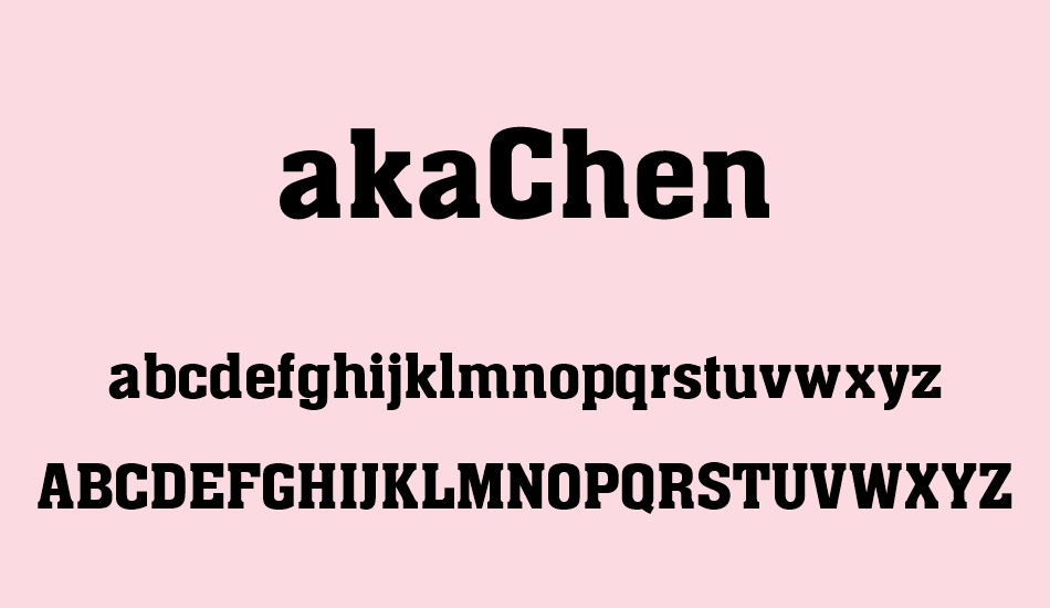 akachen font