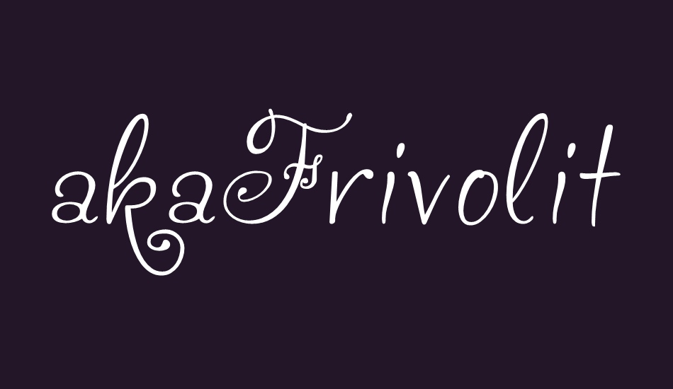 akafrivolity font big