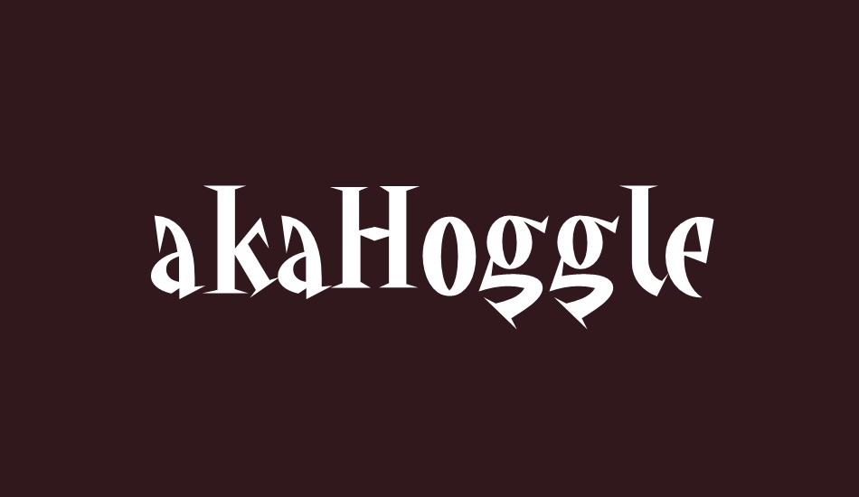 akahoggle font big