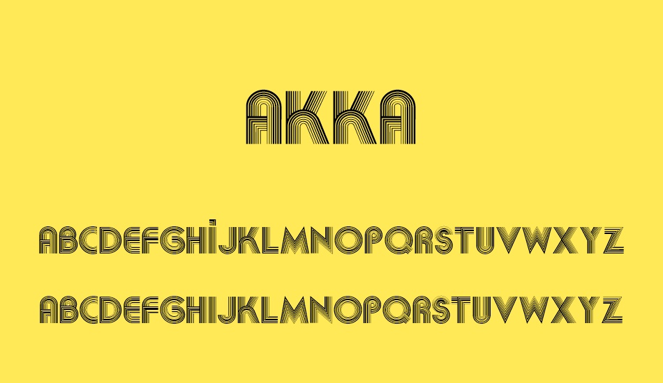 akka font