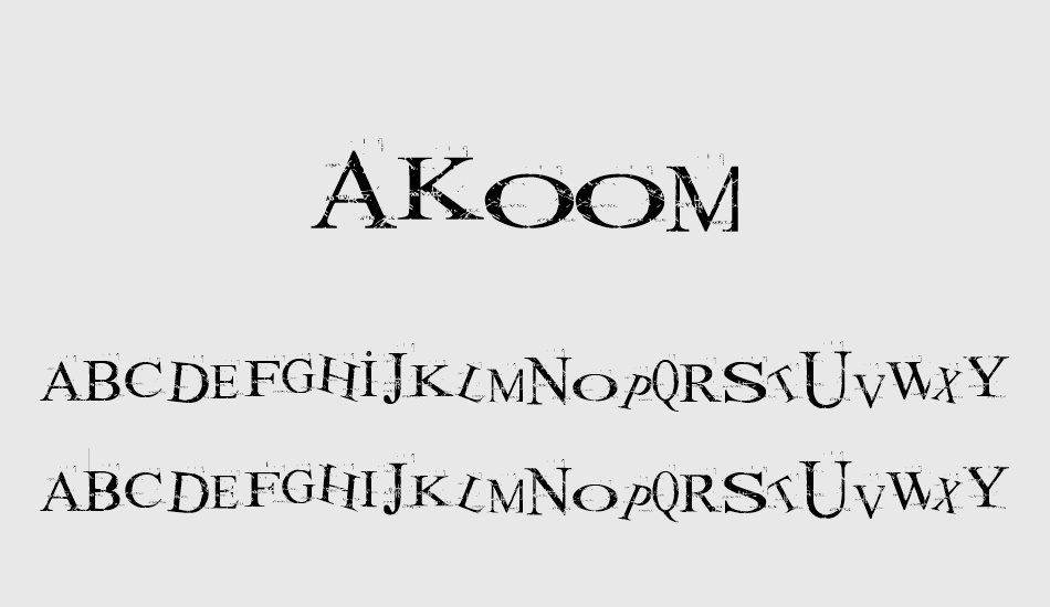 akoom font