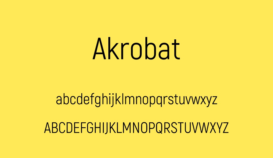 akrobat font