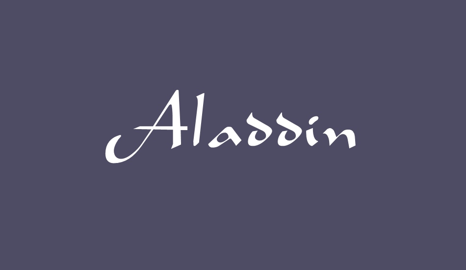 aladdin font big