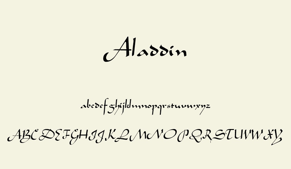 aladdin font